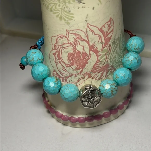Silpada Magnesite & Silver Beaded Bracelet - Picture 4 of 5